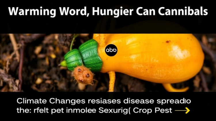 Warming World, Hungrier Cannibals: Climate Change Reshapes Disease Spread in a Devastating Crop Pest