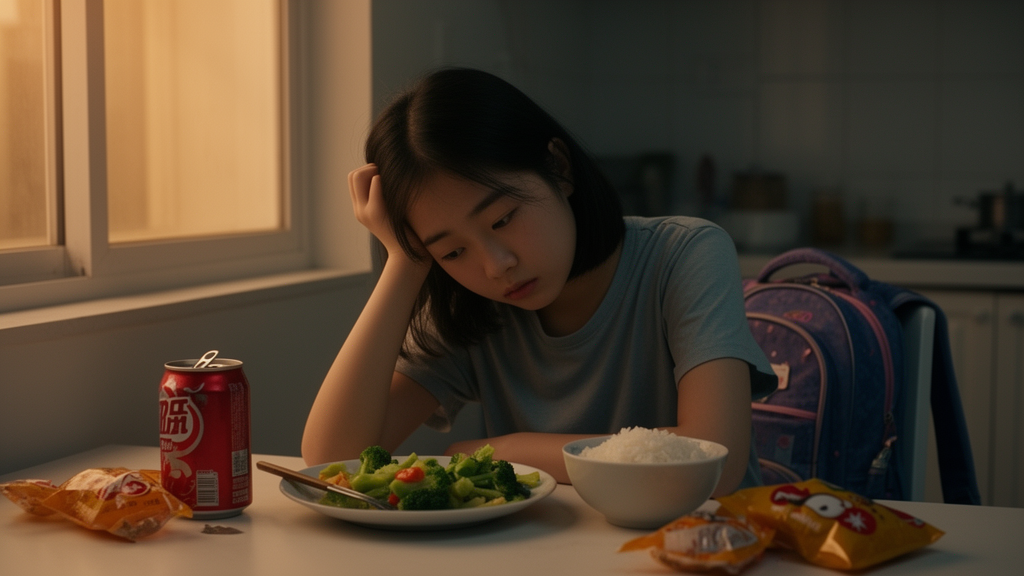 Diet and Lifestyle Habits Linked to Comorbid Depressive and Anxiety Symptoms in Chinese Adolescents