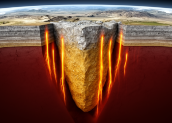Cratons slowly thickened over billions of years, possibly driving more kimberlite eruptions