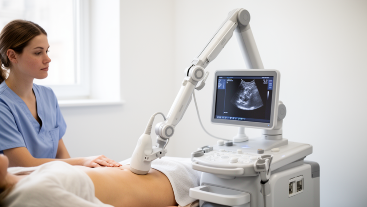 Portable robot performs autonomous liver ultrasound scans