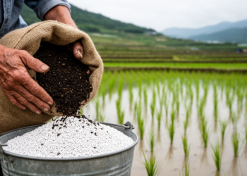 Mixing Mineral Fertilizer With Compost Cuts Net Warming From Korean Rice Paddies