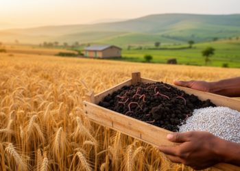Vermicompost Plus Mineral Fertilizer Boosts Wheat Yields in Northwestern Ethiopia