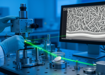 Picosecond Laser Pulse Energy Controls Nanostructure and Oxide Growth on Niobium–Titanium Multilayers