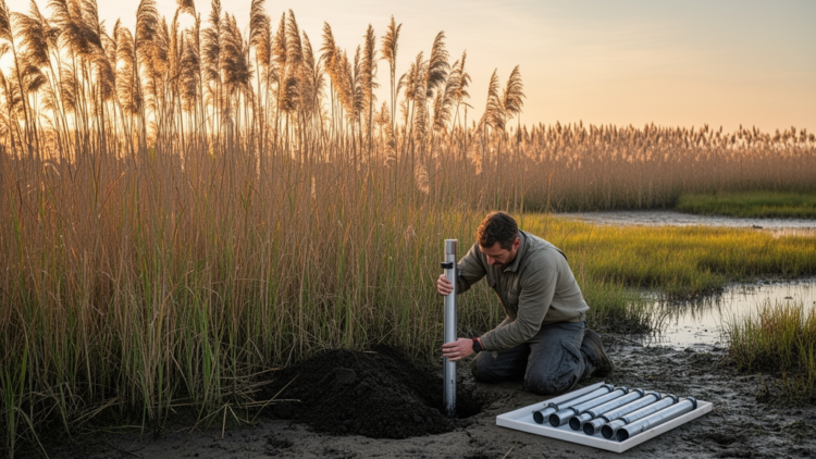 Invasive Phragmites reshapes salt marsh soil microbes without changing diversity