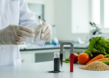 Simulations Guide Magnetic COF Adsorbent That Extracts Trace Herbicides from Food