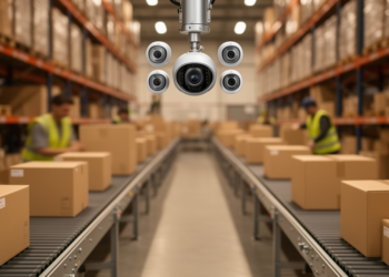 One Camera, Four Sensors: AI Tracks Warehouse Packages in Real Time