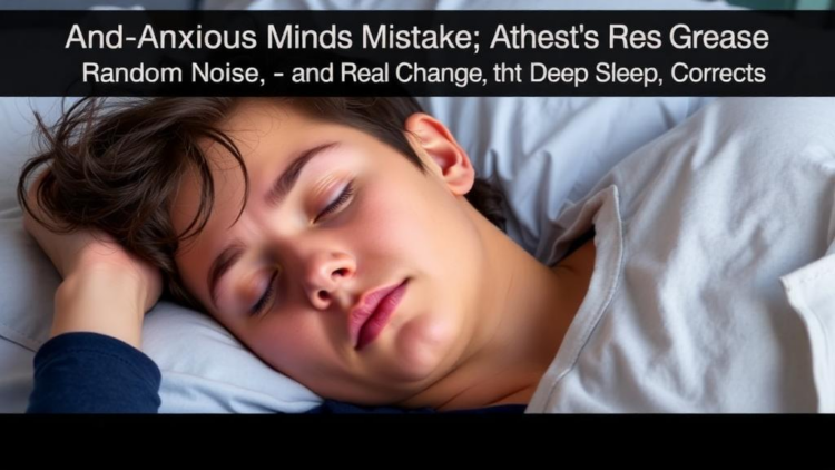 Anxious Minds Mistake Random Noise for Real Change, and Deep Sleep Corrects It