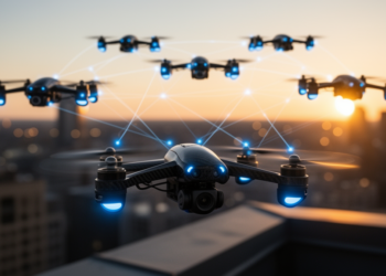 Graph-Attention AI Teaches Drone Swarms to Optimize Communication Networks