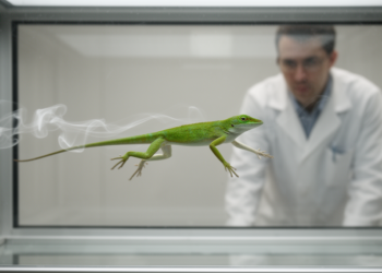 Caribbean Anole Lizards Glide Without Wings, Wind Tunnel Study Finds