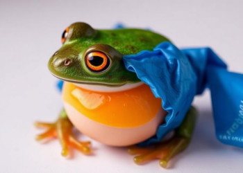 Frog Egg Byproduct Inspires Smart Food Wrap That Changes Color as Food Spoils