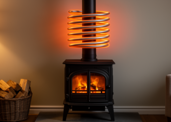 Heat storage rings tame the wavering output of wood-burning stoves