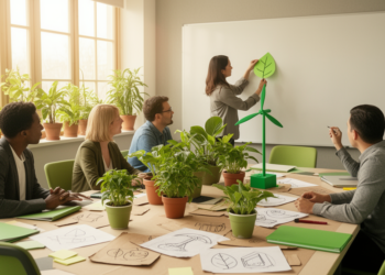 Survey links green HRM to employee eco-innovation, with commitment as the key mediator