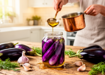 Ottoman eggplant pickle recipe standardized for modern kitchens
