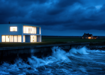 Coastal home shows far stronger weather-linked electricity demand than inland house