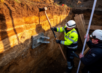Sledgehammer test brings engineering rigor to trench rescue anchoring