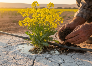 Rapeseed Grows and Strips Soil Salt in Jordan Using Saline Water and Treated Wastewater