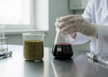 Yerba mate extract brews iron nanoparticles that switch between germ-killing and dye-trapping