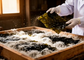Filamentous fungi reshape kombu chemistry and aroma in solid-state fermentation study