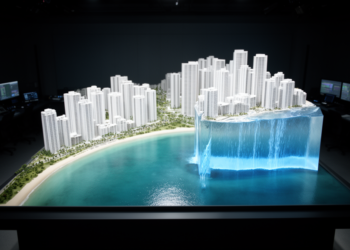 Abu Dhabi digital twin reveals two opposite flooding regimes as sea levels rise