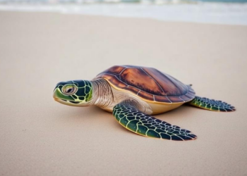Tagged Green Turtle Returns to Same Saudi Beach Three Years Later
