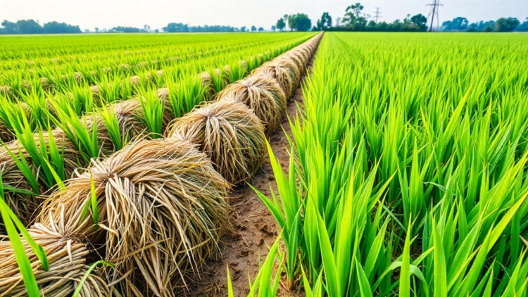 Green Manure Plus Rice Straw Cuts Fertilizer Use and Air Pollution in Rice Fields