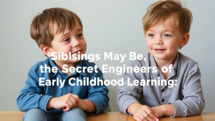 Siblings May Be the Secret Engineers of Early Childhood Learning