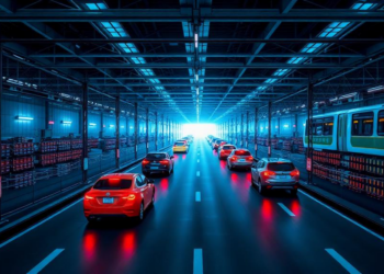Network Delays Turn Lognormal as Traffic Loads Push Queues Toward Saturation