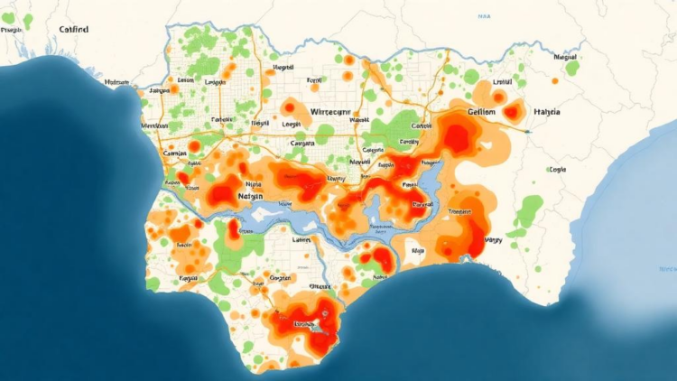 Satellite Maps Reveal Nearly Half of Nigerian City Faces High Flood Risk