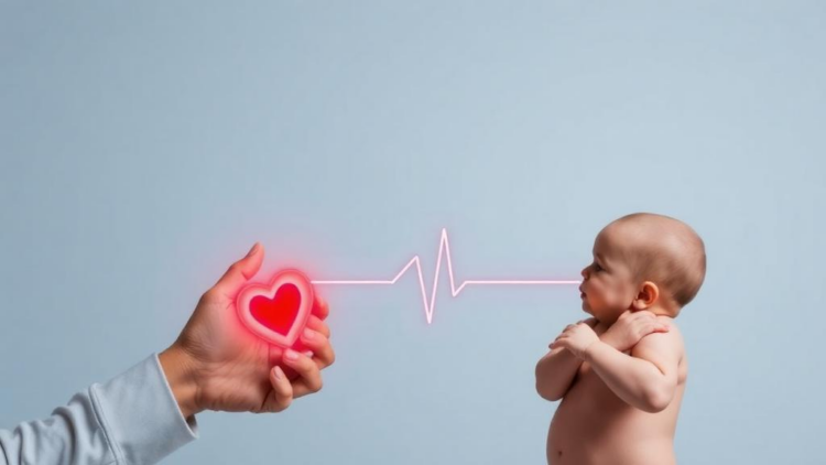Mothers and Babies Show Heart Rhythm Synchrony With Surprising Time Lags