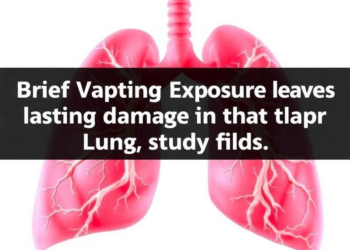 Brief Vaping Exposure Leaves Lasting Damage in the Lung’s Deepest Tissue, Study Finds