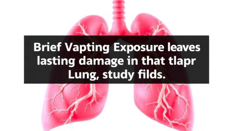 Brief Vaping Exposure Leaves Lasting Damage in the Lung’s Deepest Tissue, Study Finds
