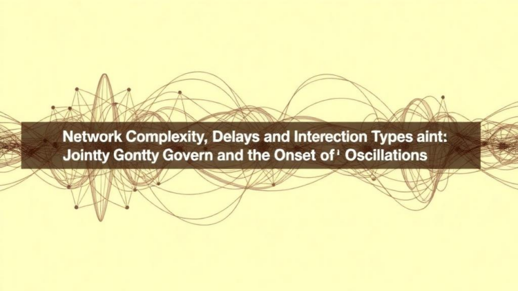 Network Complexity, Delays and Interaction Types Jointly Govern the Onset of Oscillations
