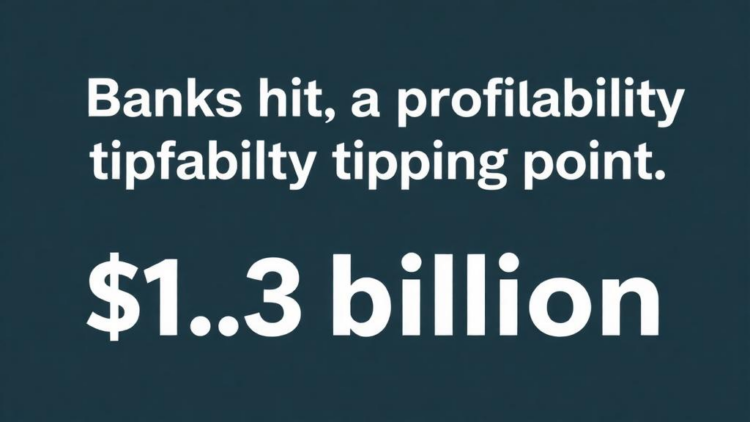 Banks Hit a Profitability Tipping Point at $1.3 Billion in Assets, Study Finds