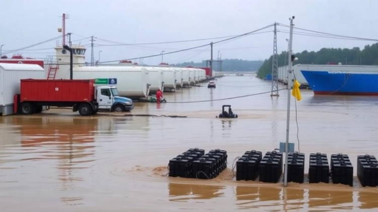 Floodwaters Threaten the Heart of the Electric Vehicle Battery Supply Chain