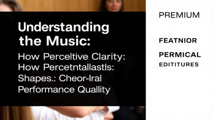 Understanding the Music: How Perceptual Clarity Shapes Choral Performance Quality