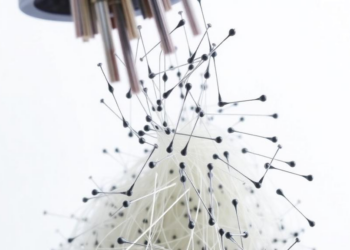 Chaotic Printing Turns Simple Static Mixers Into Tools for Microarchitected Materials