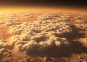 Mars’s Strange Stretched Cloud Points to a Rare Form of Ice Birth Never Seen Before