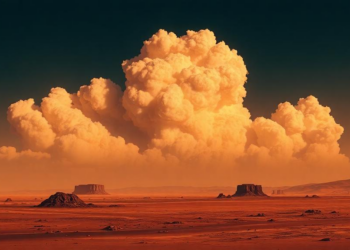 Mars’s strangest cloud forms through physics never seen on any planet