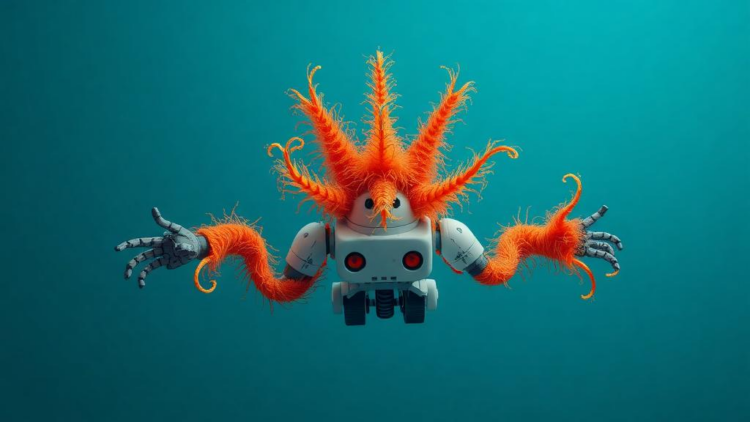 Two Actuators Are All This Feather Star Robot Needs to Swim in 3D