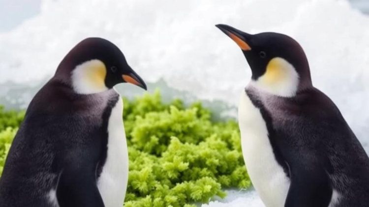 Penguin Guano Fuels Green Snow Algae That Accelerate Antarctic Melting
