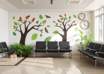 Nature in Waiting Rooms: How Biophilic Design Calms Children in Hospitals