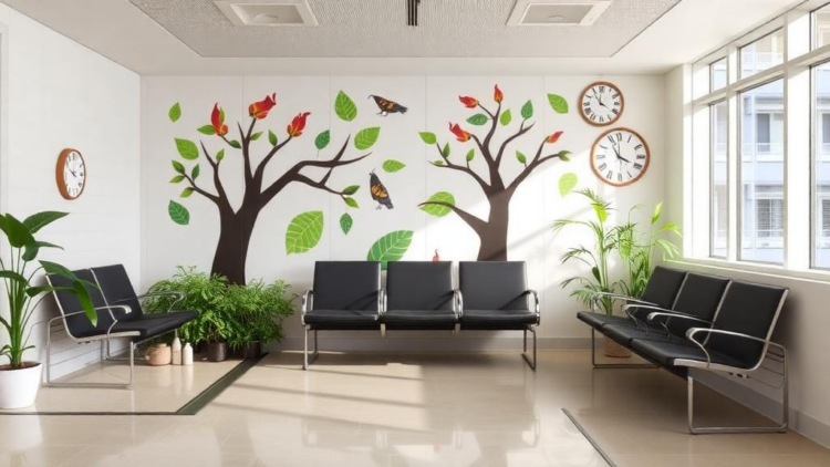Nature in Waiting Rooms: How Biophilic Design Calms Children in Hospitals