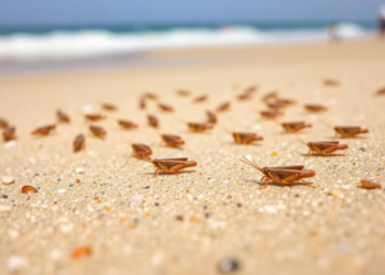 Sand hoppers: the tiny crustaceans moving tons of California beach sand every day