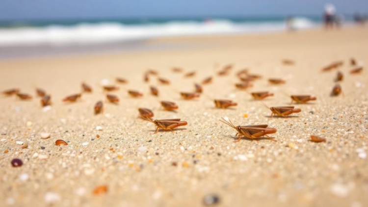 Sand hoppers: the tiny crustaceans moving tons of California beach sand every day