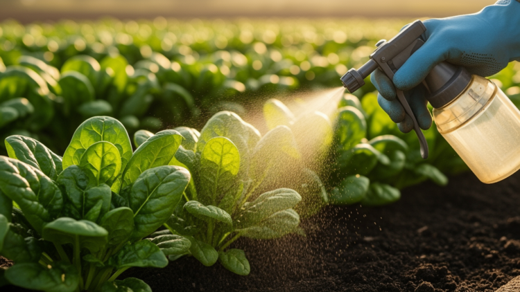 Iron Oxide Nanoparticle Spray Helps Spinach Breathe Easy in Cadmium-Polluted Soil