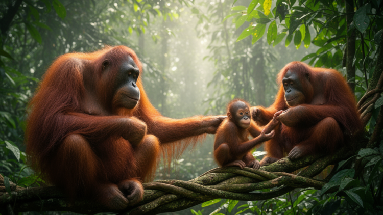 Orangutan Mothers Go the Extra Mile to Arrange Playdates for Their Infants