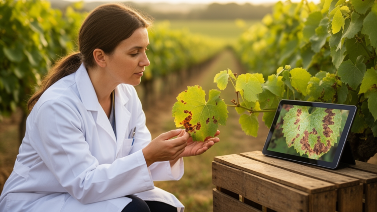 AI Learns to Diagnose Grapevine Diseases Like a Plant Pathologist