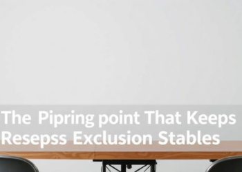When Good Intentions Are Too Weak: The Tipping Point That Keeps Exclusion Stable