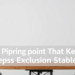 When Good Intentions Are Too Weak: The Tipping Point That Keeps Exclusion Stable