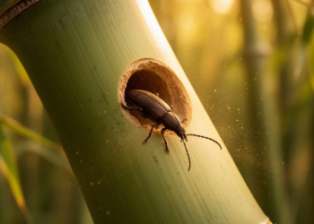 Bamboo Borer Beetles Keep a Strict Afternoon Schedule for Emergence and Flight
